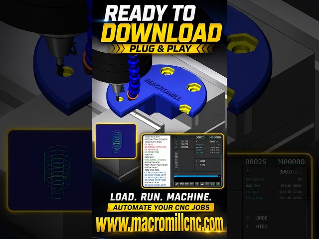 NEW CNC MACRO — ONE TOOL DOES IT ALL | BHC HEX POCKET + THROUGH-BORE + 45° CHAMFER