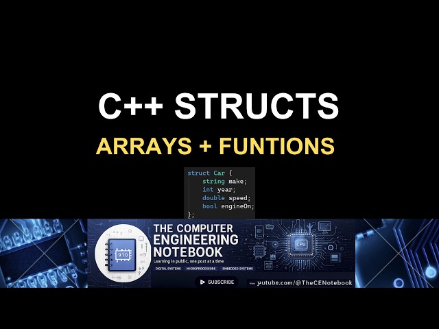 C++ Structs Tutorial for Beginners | Arrays, Loops & Functions