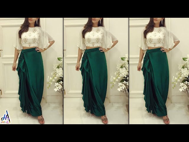 Trendy Dresses !!! Party Wear DIY Crop Top Cutting & Stitching