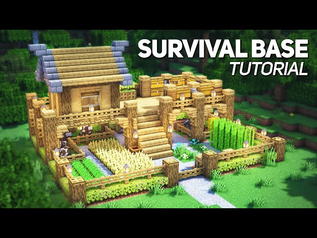 Minecraft: Survival Base Tutorial (how to build)