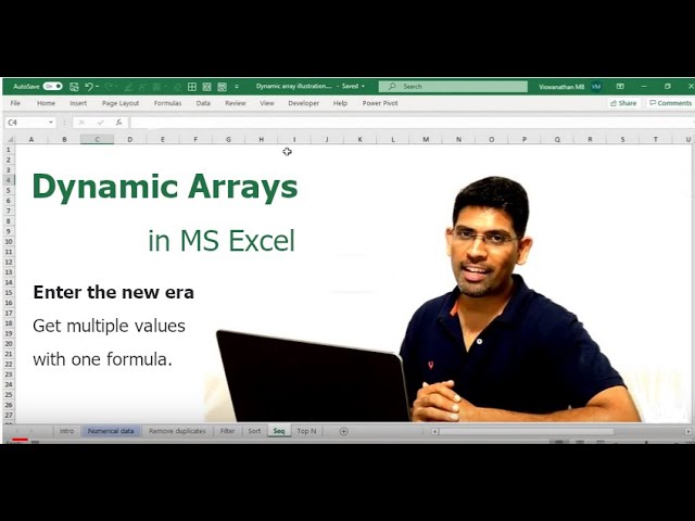Introduction to dynamic array in Microsoft Excel