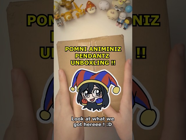POMNI ANIMINIZ PENDANTZ UNBOXING | The Amazing Digital Circus #tadc #digitalcircus #pomni