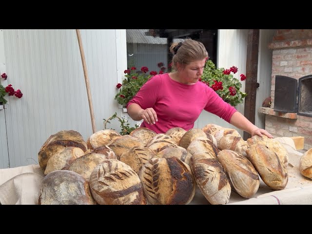 Village Milk | Hungarian sourdough bread | Potato | Long fermentation | ASMR