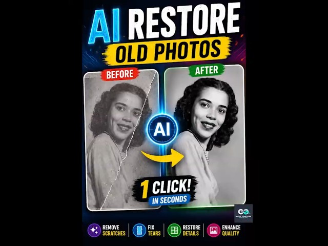 Restore Old Damaged Photos in Photoshop (Easy Stamp Tool Method) #photoshop #art