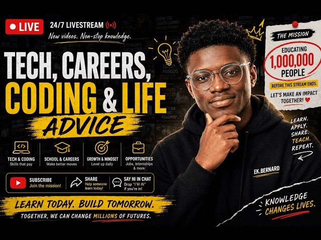 LIVE: Tech, Careers, Coding & Life Advice 🚀 | EKBernard