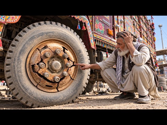 Amazing Repair of a Badly Cracked Truck Wheel Rim