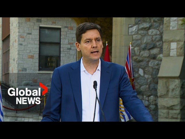 BC Premier David Eby calls snap election | FULL