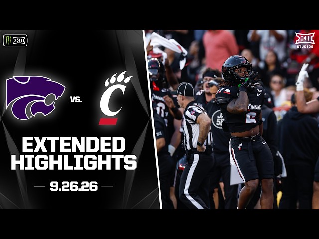 Kansas State vs. Cincinnati Extended Highlights | 2026 Monster Energy Big 12 Football