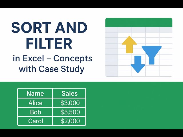 Sort and Filter in Excel – Concepts with Case Study