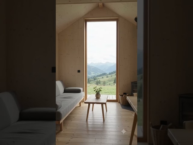 SIMPLE HOUSE AT THE MOUNTAIN WITH BEAUTIFUL VIEW