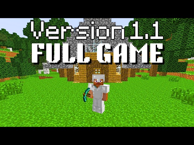 Minecraft Java Edition 1.1 Full Game Walkthrough - Relaxing No Commentary