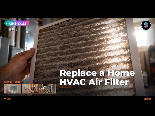 How to Replace a Home HVAC Air Filter | Sikho.ai