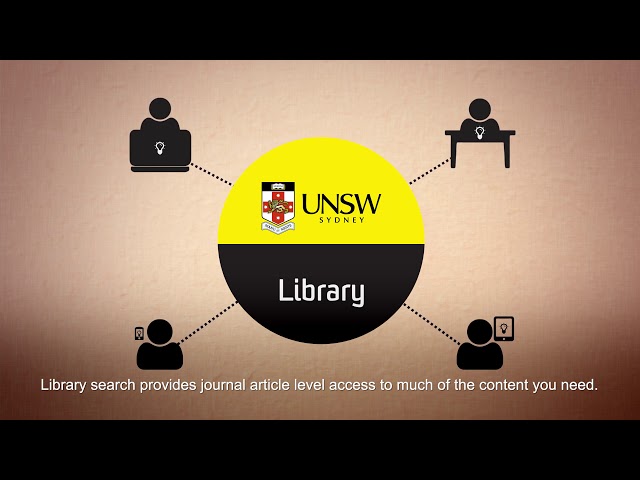 Locating sources of academic information at UNSW Library