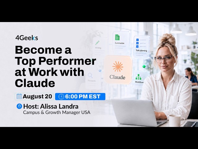Become A Top Performer at Work with Claude