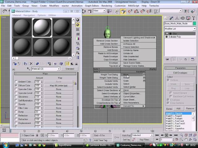 Advanced Modding in Moviestorm - Costumes