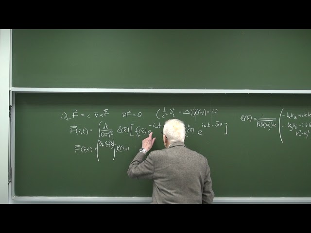 prof Iwo Białynicki-Birula "Classical and quantum electromagnetism Part III"