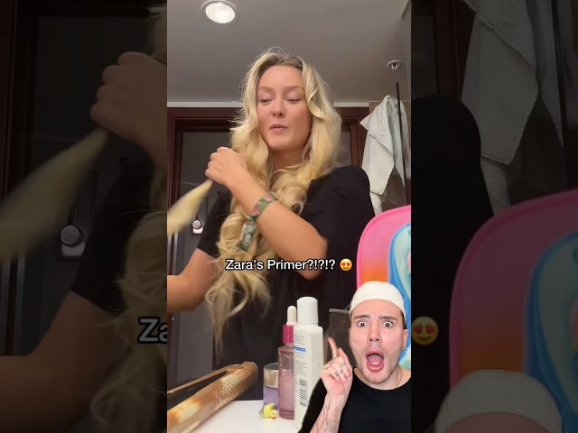 FOUND ZARA LARSSONS PRIMER!😱 #zaralarsson #makeuptutorial #makeuplook #makeuplover #makeupshorts