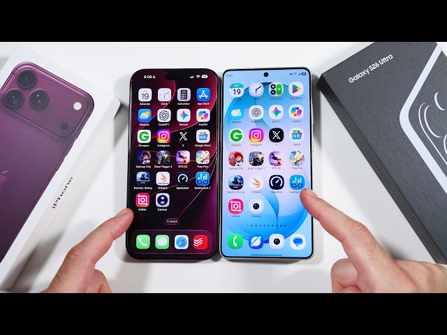 iPhone 18 Pro Max vs Galaxy S26 Ultra Speed Test