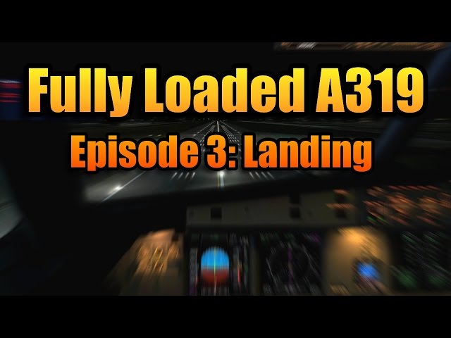 FULLY LOADED AEROSOFT A319 - LANDING