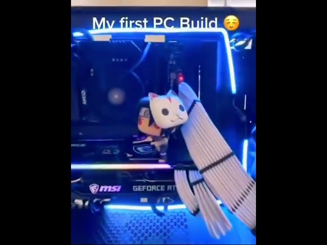🔥 My First PC Build, Guys! 😍💻 #pcbuild #tech #shorts