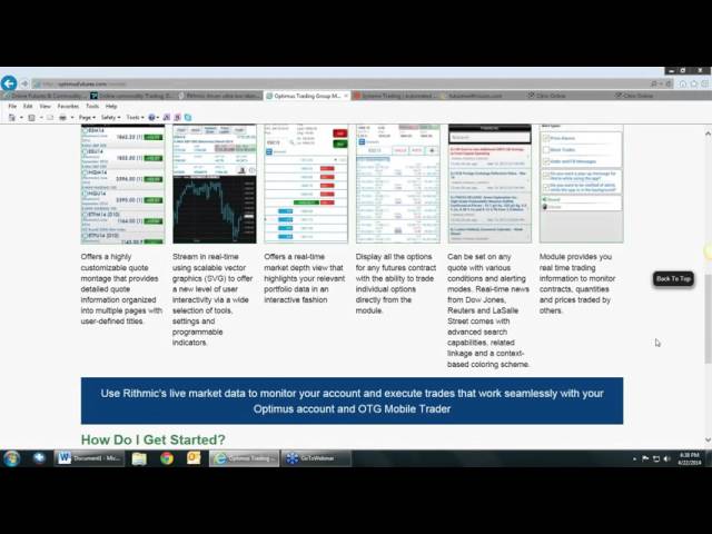 Optimus Futures - New Accounts Q&A w/Matt Zimberg