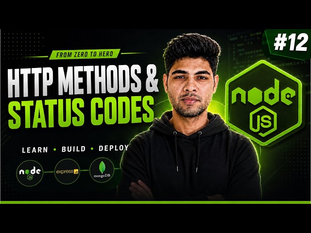 HTTP Methods and Status Codes | GET, POST, PUT, DELETE & Status 200-500