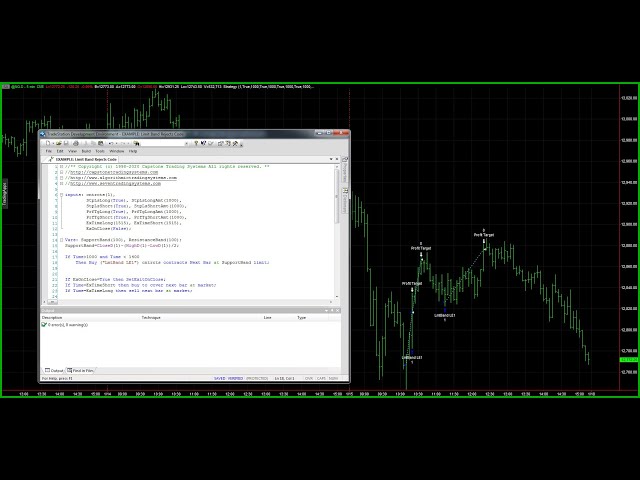Tradestation 10 EasyLanguage Lesson on Managing Limit Order Band Rejects from the Exchange (CME)