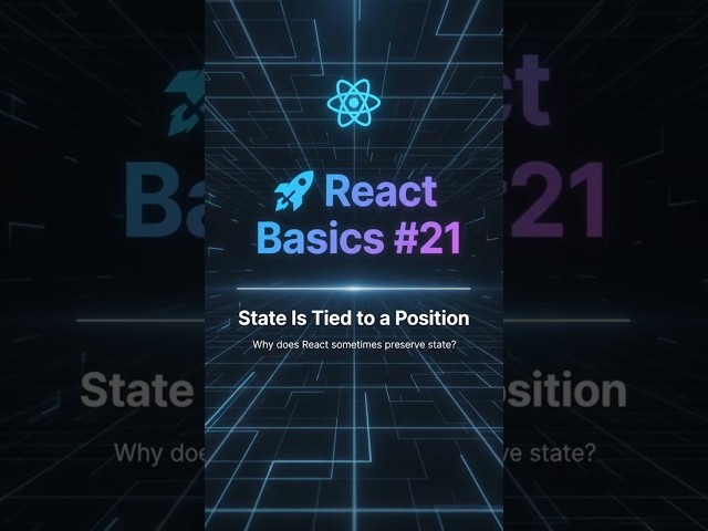 🚀 React Tip #21 – How React State Is Tied to the Render Tree