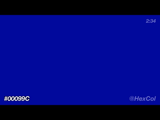 What does #00099C - Vivid Frosty Beige Crystal look like? | Color Code Preview