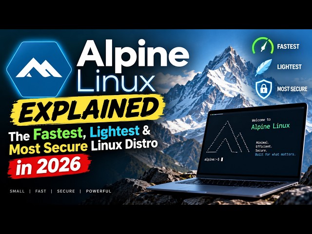 Alpine Linux Explained in 2026: The Fastest, Lightest & Most Secure Linux Distro?