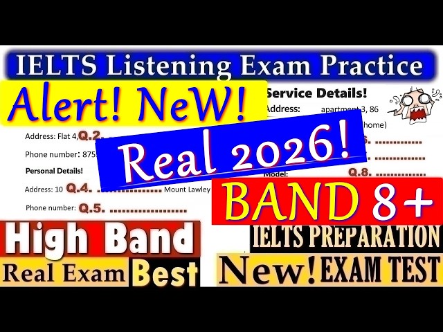 IELTS LISTENING PRACTICE TEST 2026 WITH ANSWERS | 13.10.2026