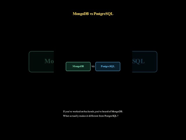 Why MongoDB is the default database for modern backends! 🍃 @neuralbackend #mongodb #backend #nosql