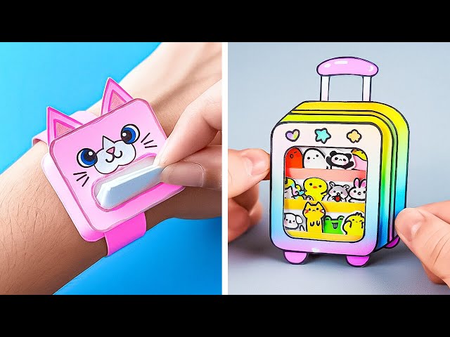 🎀 MINI DIY PAPER CRAFTS ✨ Cute Tiny Ideas for School & Home 🎨