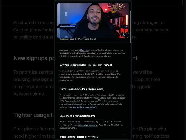 O Github Copilot removeu os planos PRO e Estudante