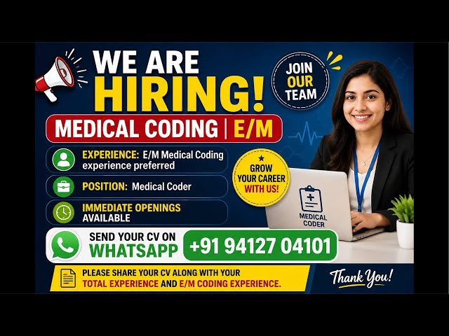 Opening for Medical Coding EM experienced coders job