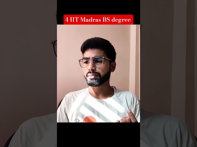 4 IIT Madras BS degrees #shortsfeed #iittm #shorts #ytshorts