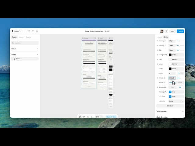 Announcement Bar for Framer With Scheduling and Targeting