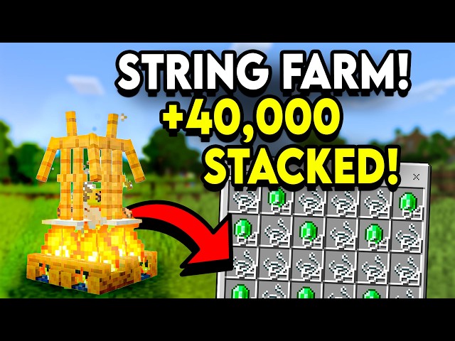 BEST NEW String Farm In Minecraft Bedrock +1.21/26.2!