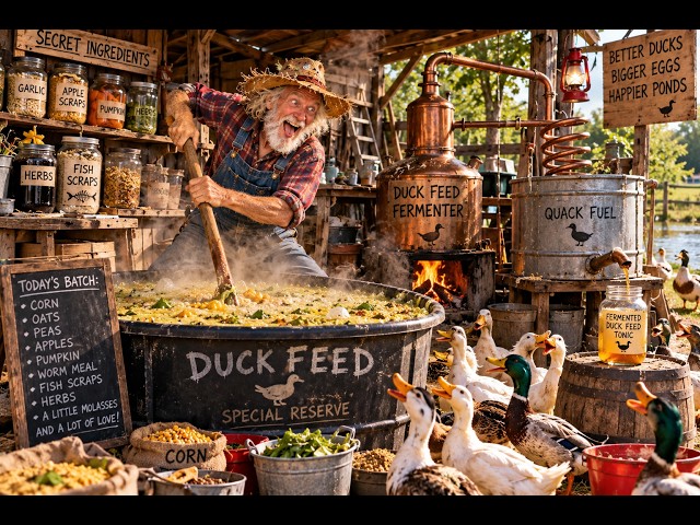 How We Mix Our Own Fermented Duck Food