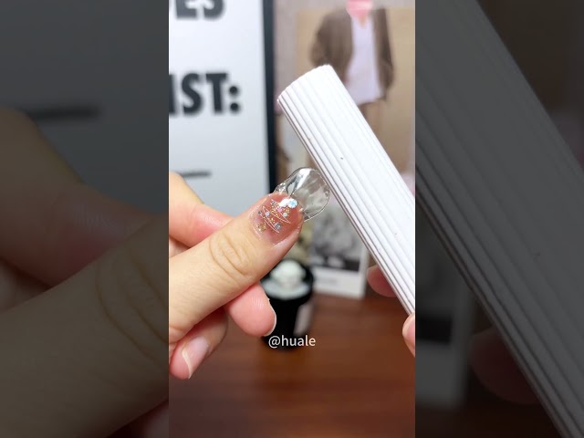 Shiny Christmas tree gel nail stickers#shorts #nailart #gelnail #asmr #fyp