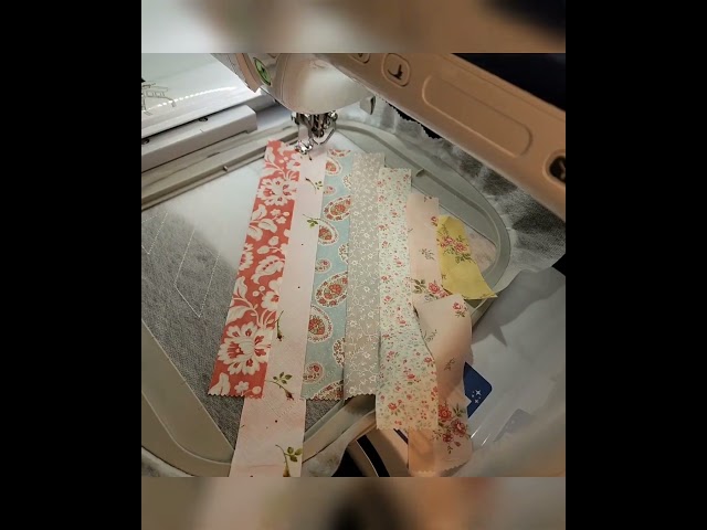 In the hoop quilt block #machineembroidery #inthehoop #quiltblock
