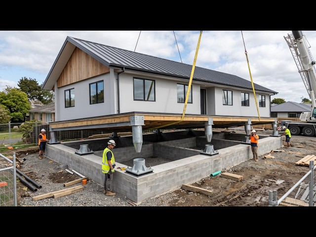 This man is building a modular house right away thanks to a new technique he discovered!