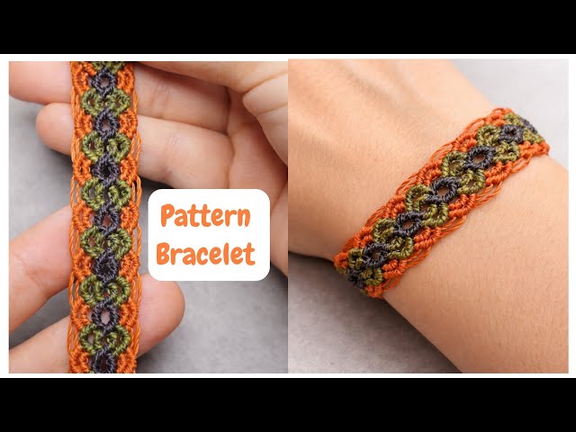 Macrame Bracelet Pattern Tutorial - Passo a Passo Design Para Pulseira Macrame 