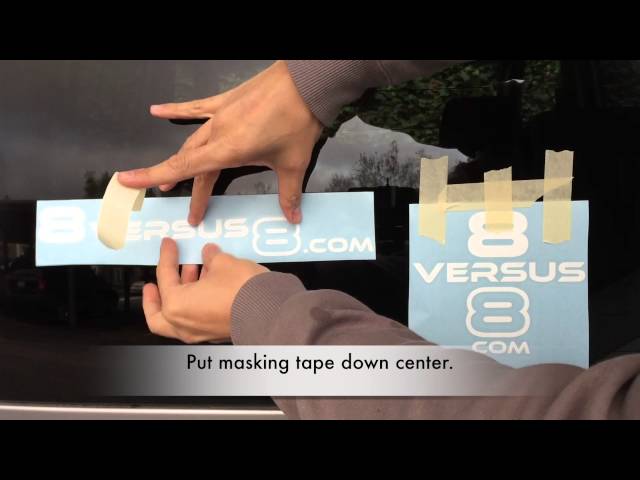 How to Apply a Car Decal - Detailed Steps - Dry Method - Application to Removal