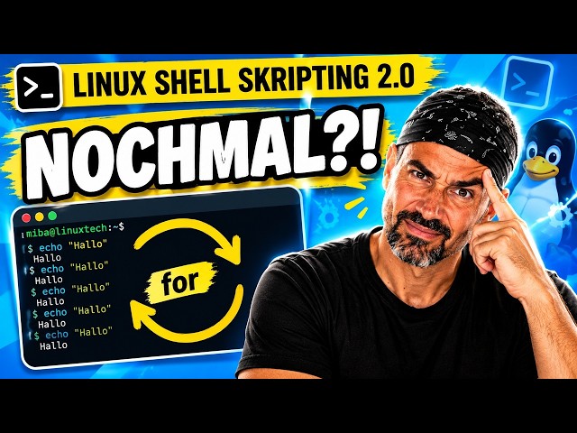 Nie wieder denselben Befehl tippen! – Bash `for` & `while`