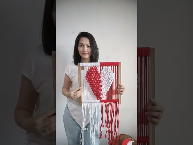 I Love Indonesia Macrame Wall Hanging Tutorial DIY