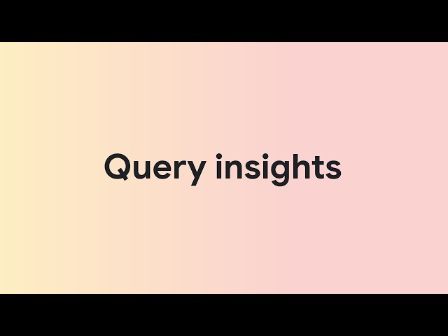 Proactive database optimization with query insights in Database Center