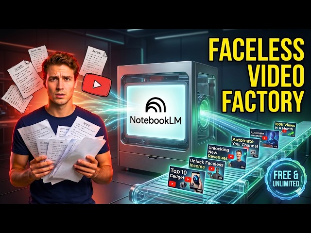 Turn NotebookLM into a Faceless Video Factory (FREE & Unlimited)