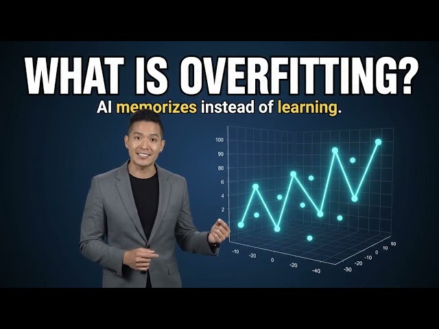 What Is Overfitting in AI? 🤖 Explained in 8 Seconds | Machine Learning Overfitting