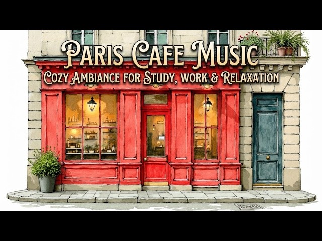 Cozy Paris Cafe Ambience And French Jazz Cafe Music For Relaxation, Study And Work ~ Chill Jazz